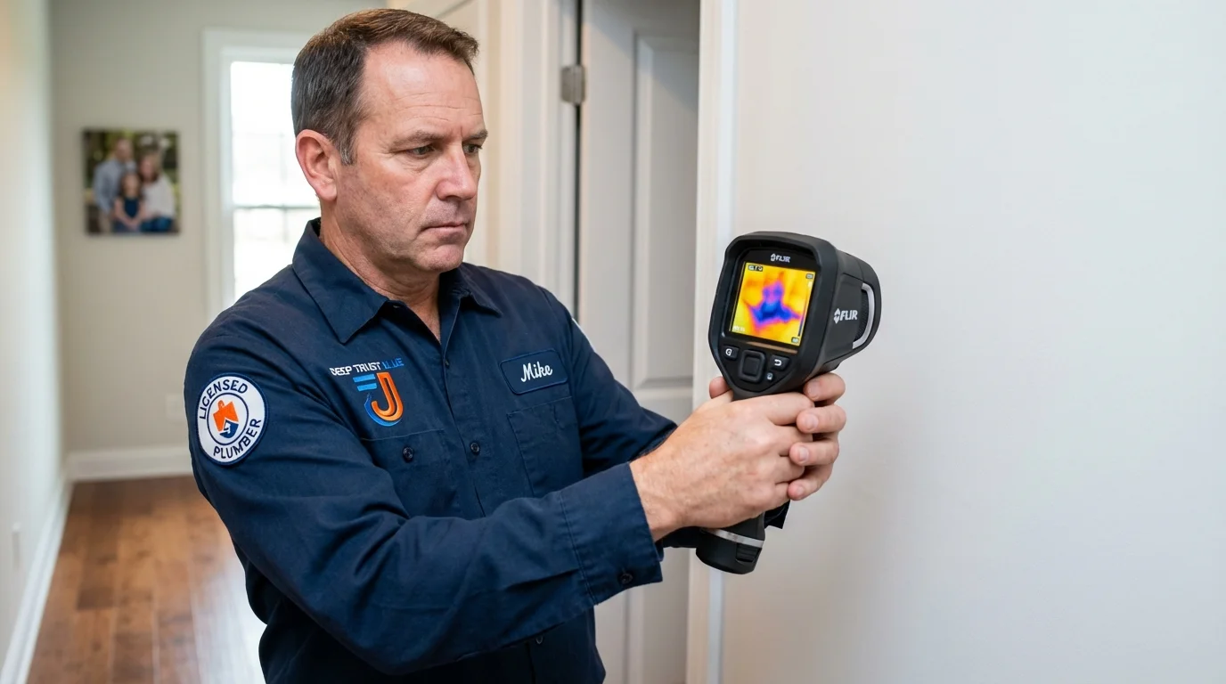 Thermal imaging leak detection by Johns Plumbing LLC in Mattawan